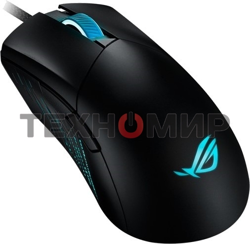 Мышь проводная ASUS ROG Gladius III черный, 19000 dpi, USB, кнопки - 6