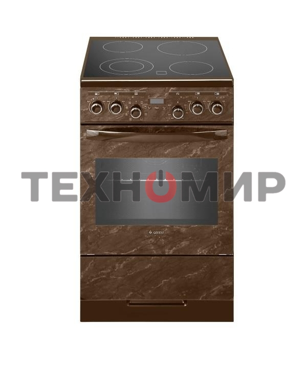 Плита электрическая Gefest ЭП Н Д 5560-03 0054 коричневый, конфорок 4 шт, духовка 55 л, 50 см x 85 см x 58.5 см