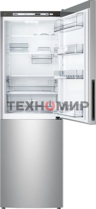 Холодильник Atlant XM-4621-181 серебристый двухкамерный 205/119л морозилка снизу