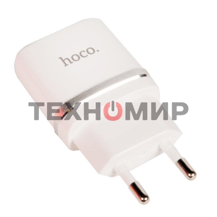 Сетевое зарядное устройство C12 Smart dual USB charger, белый