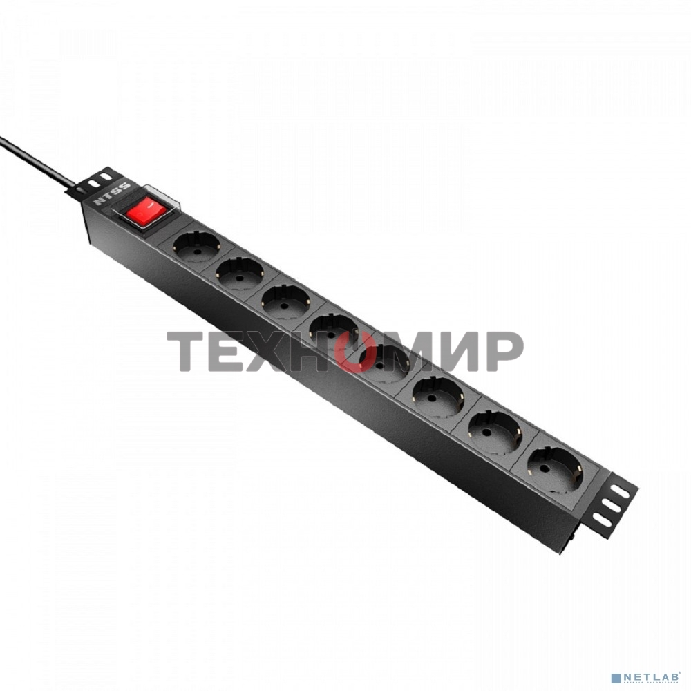 Блок распределения питания NTSS NTSS-PDU-DA1016 гор.размещ. 8x базовые 10A C14