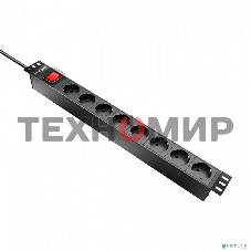 Блок распределения питания NTSS NTSS-PDU-DA1016 гор.размещ. 8x базовые 10A C14