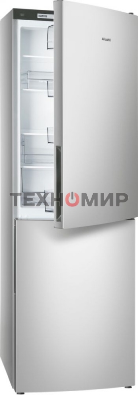Холодильник Atlant XM-4621-181 серебристый двухкамерный 205/119л морозилка снизу