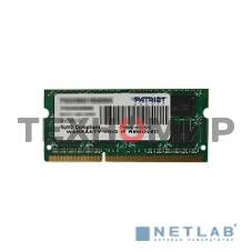 Оперативная память Patriot, DDR3, 8GB (1x8 GB), 1600 MHz, CL11, SO-DIMM