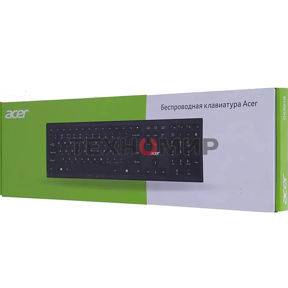 Клавиатура беспроводная Acer OKR010, USB, Радиоканал, черный