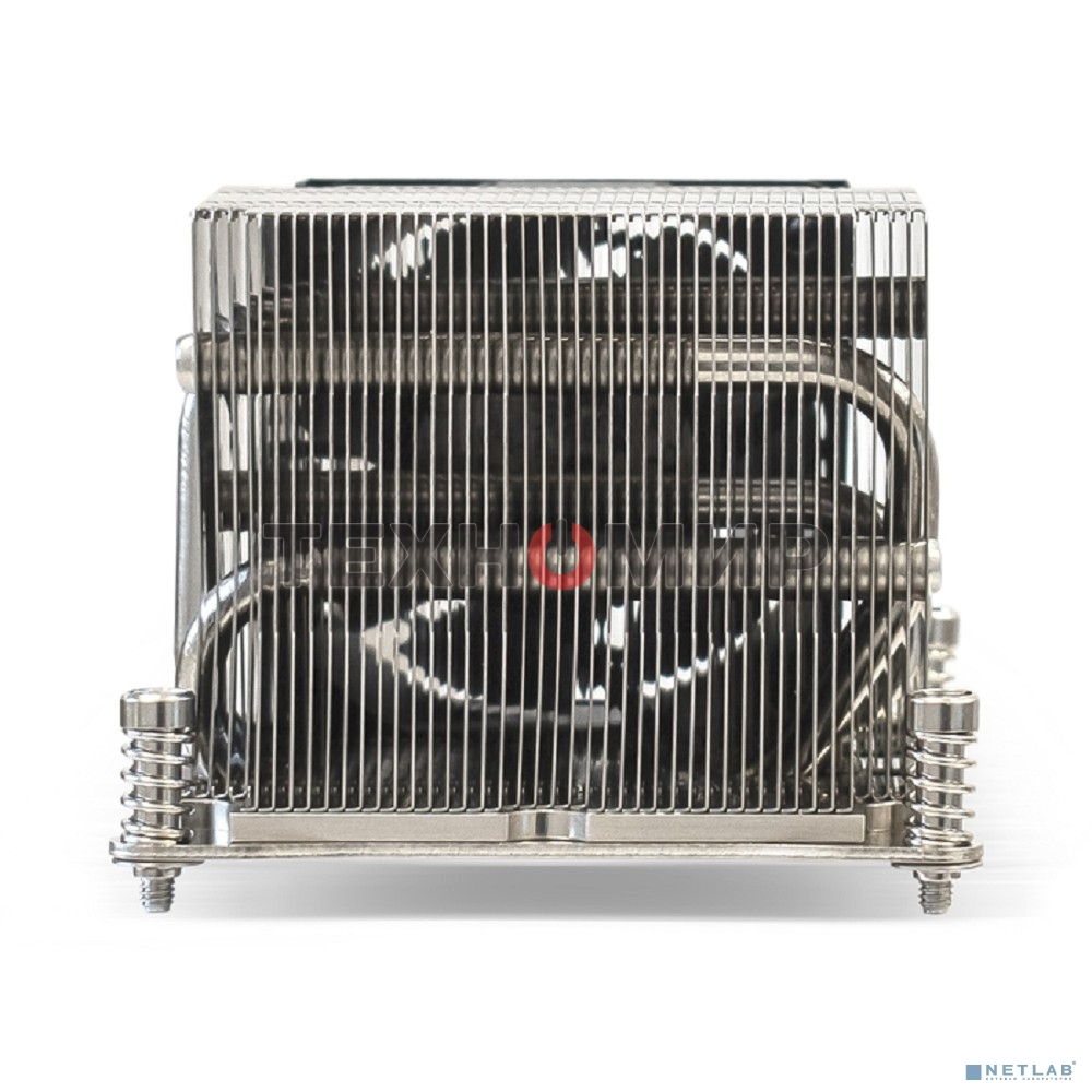 Кулер для процессора ExeGate ESNK-P0048AP4.PWM.2U.2011.Cu серебристый, 60 мм, алюминий/медь, 6800 об/мин, 52 дБ, 4 pin, 135 Вт, 64.5 мм