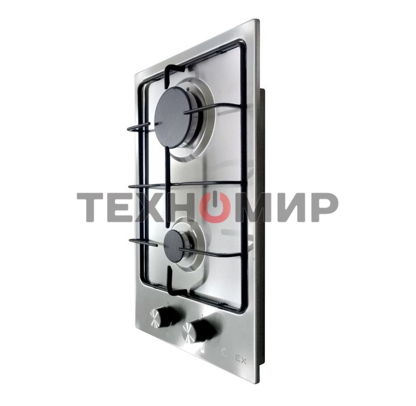 Газовая варочная панель LEX GVS 320 IX1000/3000Вт 2конфорки нерж.сталь