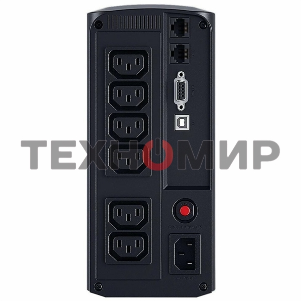 Источник бесперебойного питания UPS CyberPower VP1000EILCD Line-Interactive 1000VA/550W USB/RS-232/RJ11/45 (6 IEC С13)