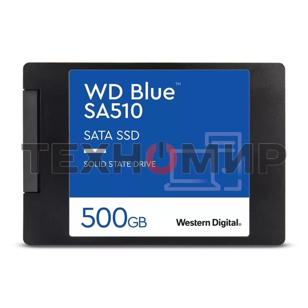 Накопитель SSD WD Blue SA510 WDS500G3B0A, 500GB, SATA III, 2.5