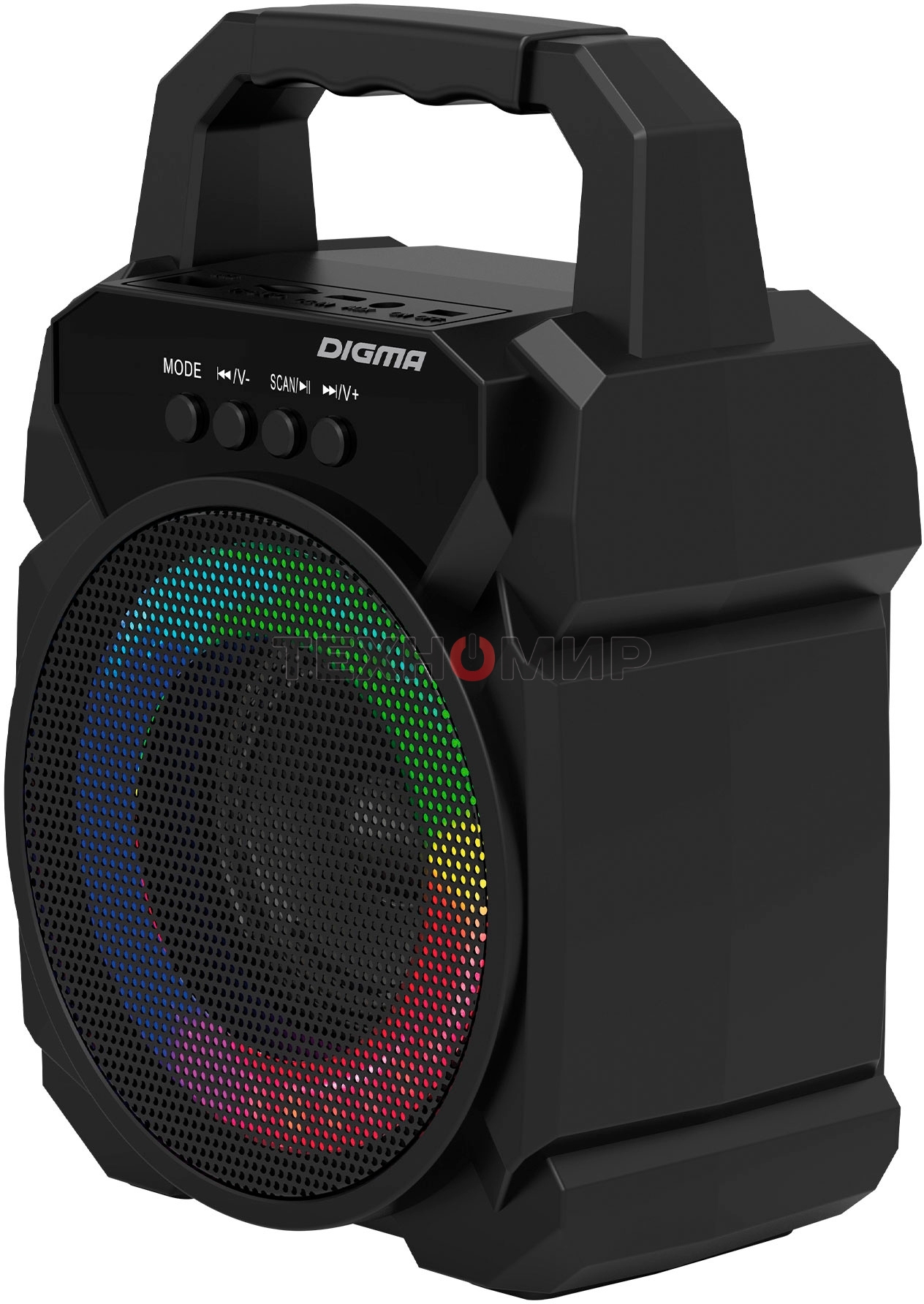 Портативная колонка Digma D-PS1500 черный 10 Вт 1.0 BT 10м 500mAh