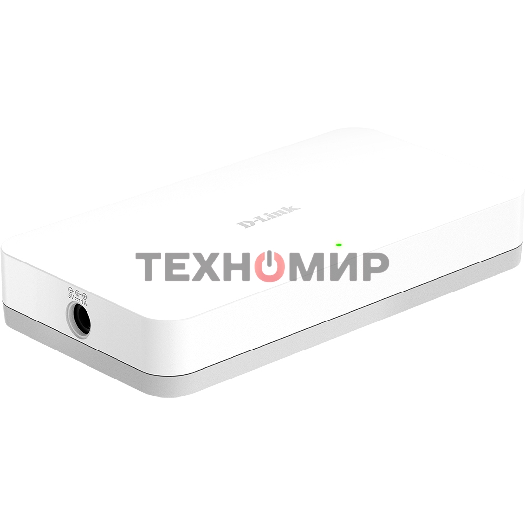 Коммутатор неуправляемый D-Link DGS-1008A/F1A с 8 портами 10/100/1000Base-T (465291)