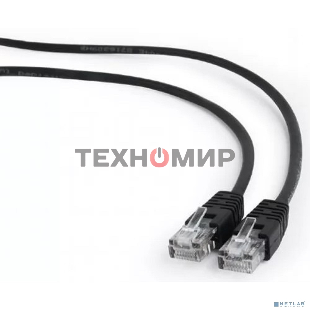 Патч-корд UTP Cablexpert cat.5e, 5м, литой, многожильный черный