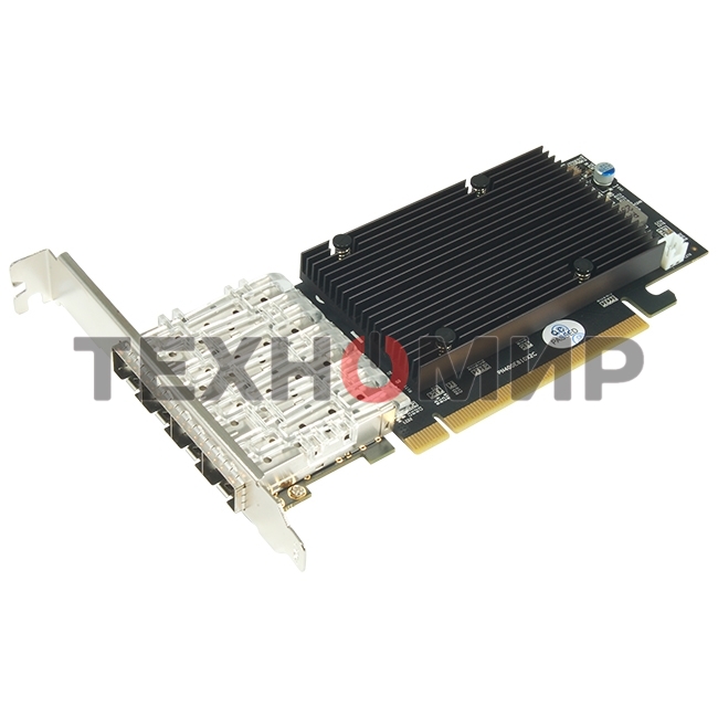 Сетевая карта 25G Quad Port SFP28 PCIe Ethernet Adapter with Intel E810-CAM1 Chipset