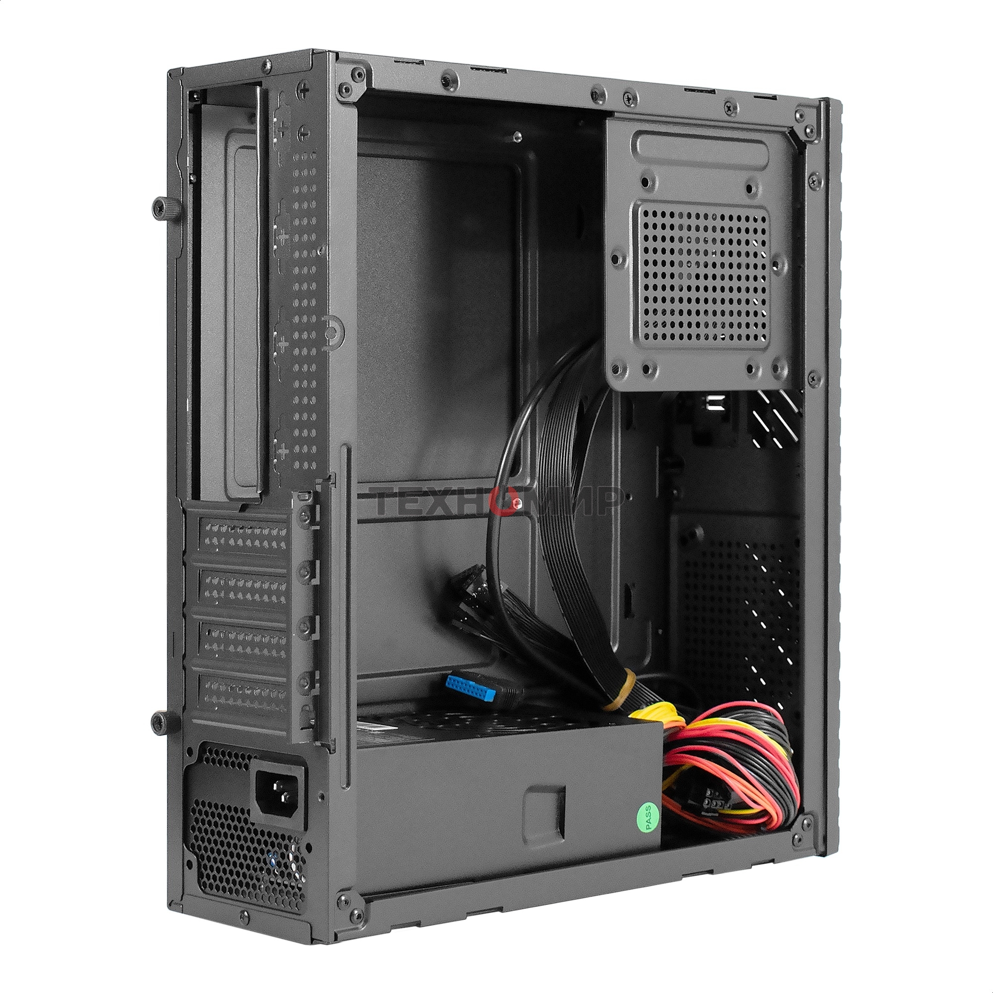 Компьютерный корпус Desktop ExeGate MI-302U-350 (mATX/mini-ITX, TPS350 8см, 1хUSB+1хUSB 3.0, HD аудио, черный)
