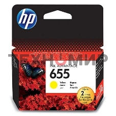 Картридж струйный HP 655 CZ112AE желтый для HP DJ IA 3525/4615/4625/5525/6525 (600 стр.)