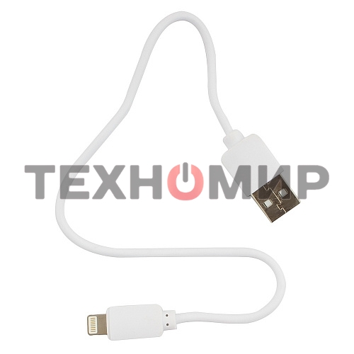 Кабель USB Гарнизон GCC-USB2-AP2-0.3M-W AM/Lightning, для iPhone5/6/7, IPod, IPad, 0.3м, белый, пакет