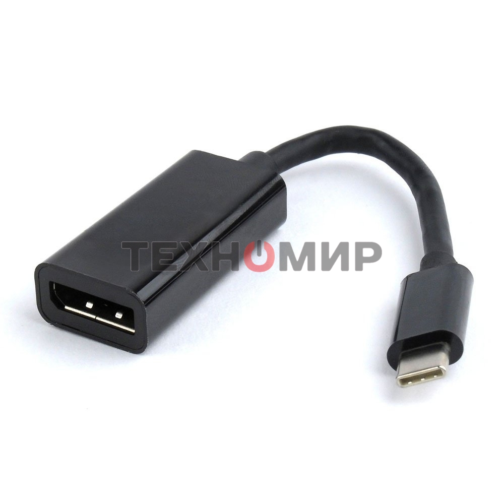 Переходник Cablexpert USB Type-C/DisplayPort, 15 см, пакет (A-CM-DPF-01)