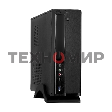 Компьютерный корпус Desktop ExeGate MI-207U-300W-8 (miniITX/mATX, БП M300 с вент. 8см, 1*USB+1*USB 3.0, аудио, черный)