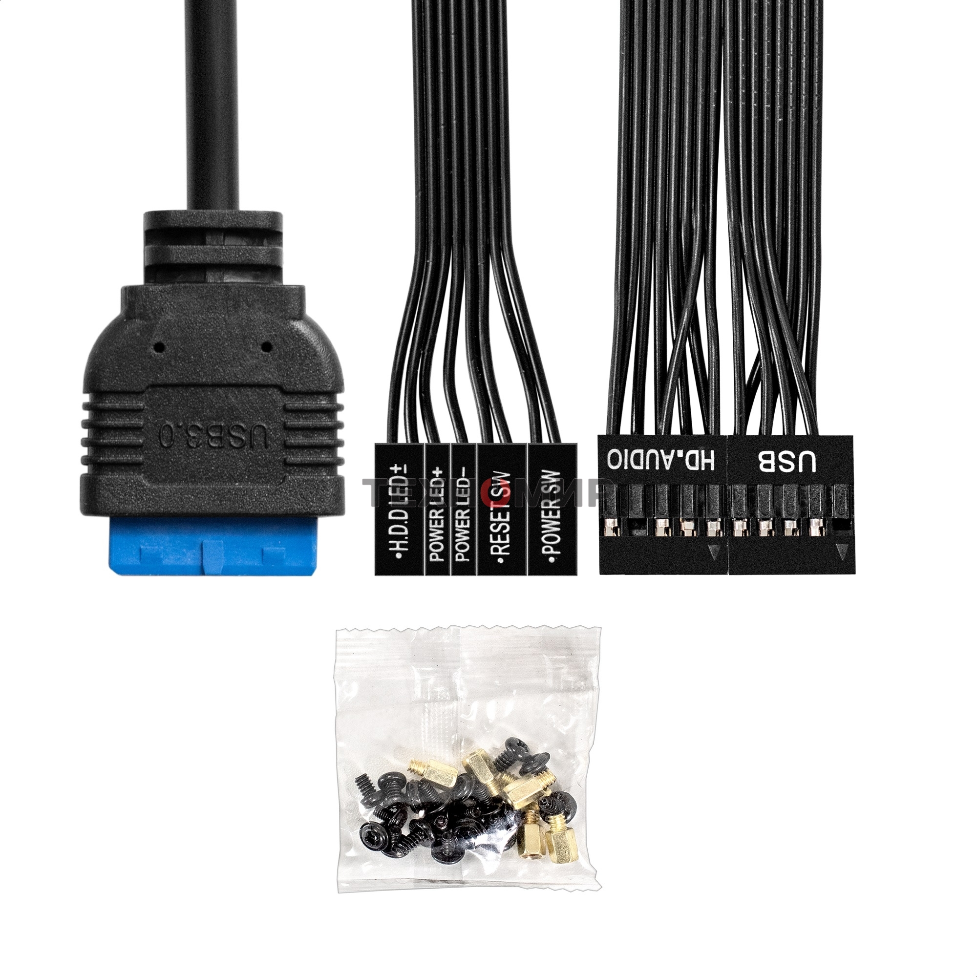 Компьютерный корпус Desktop ExeGate MI-302U-350 (mATX/mini-ITX, TPS350 8см, 1хUSB+1хUSB 3.0, HD аудио, черный)