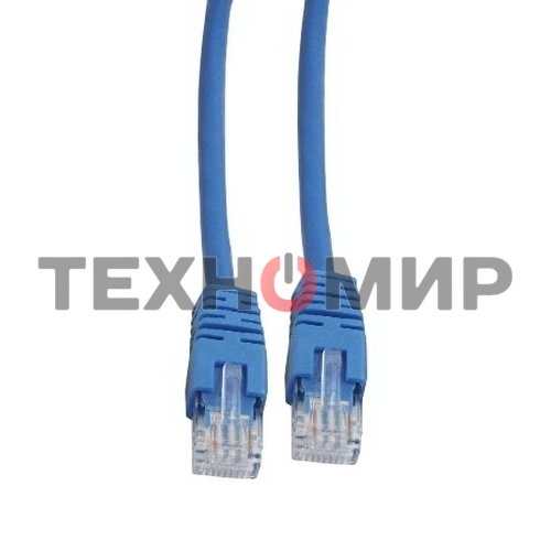 Патч-корд UTP Cablexpert cat.5e, 2м, литой, многожильный, синий