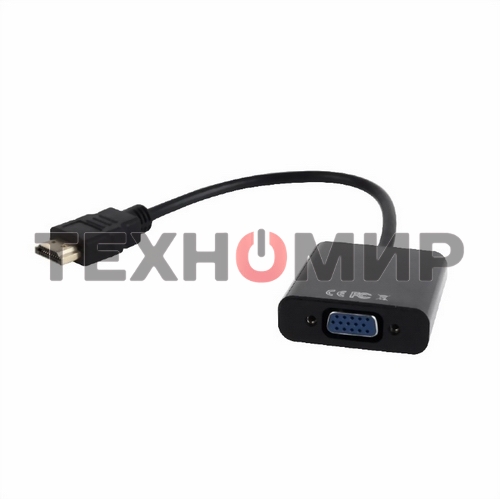 Переходник Gembird-Cablexpert Переходник HDMI-VGA, 19M/15F (A-HDMI-VGA-03)