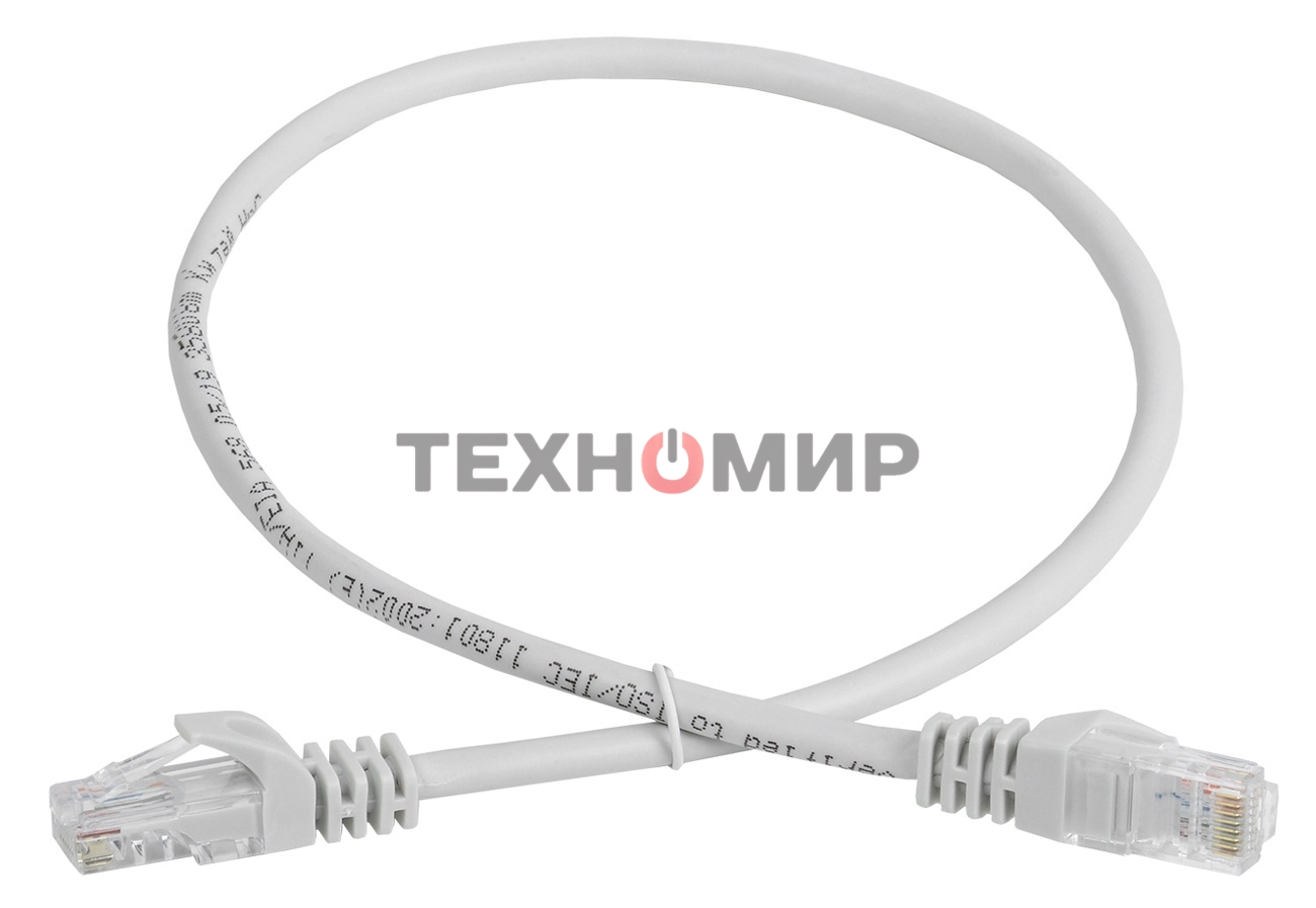 Шнур коммутационный Cat.5e UTP 3м серый GENERICA