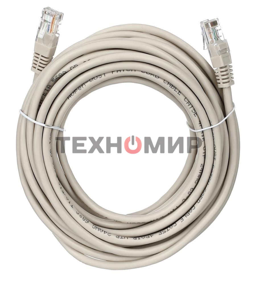 Патч-корд литой Aopen/Qust UTP cat.5е 30м серый