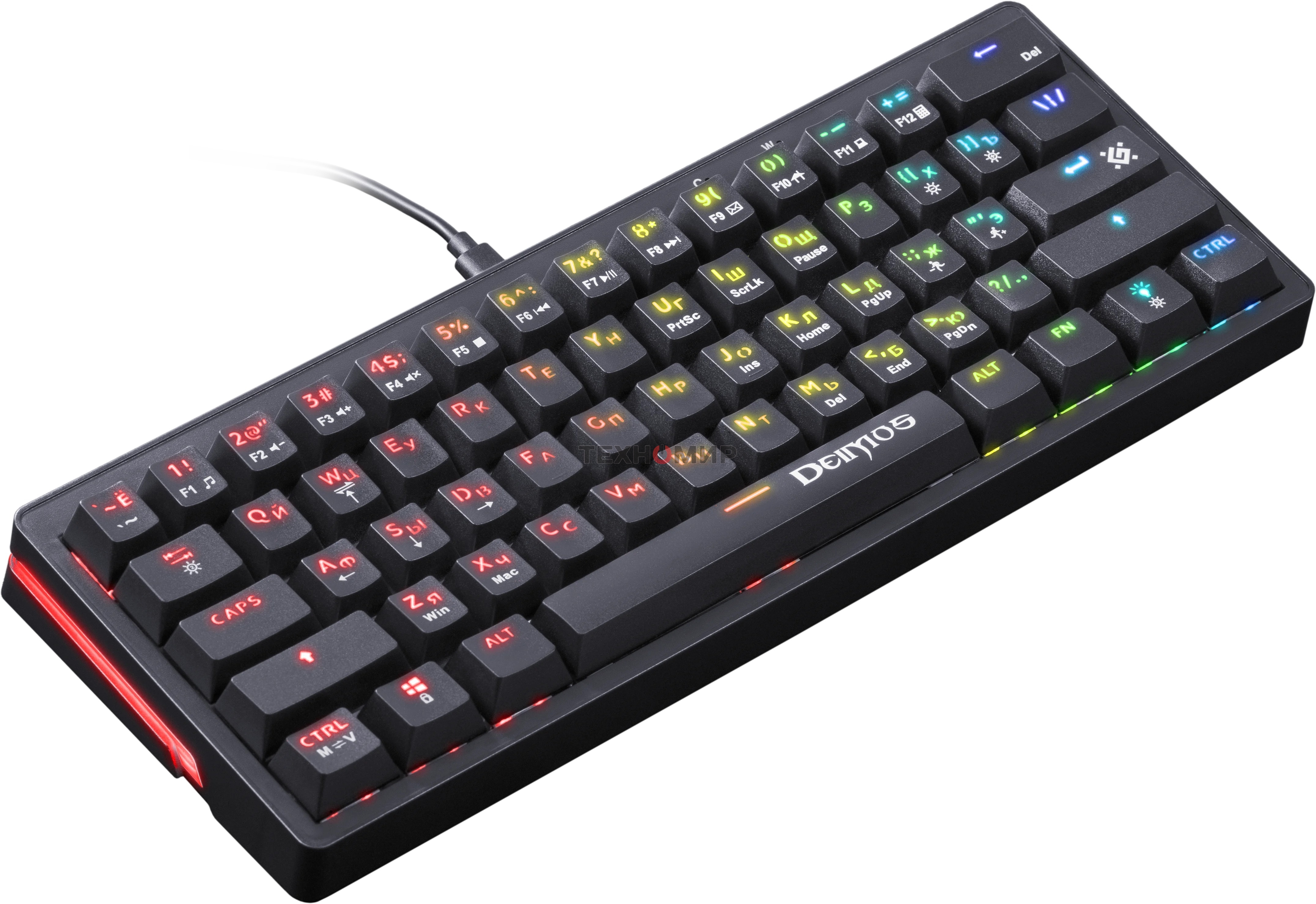 Клавиатура проводная Defender Deimos GK-303, USB, черный