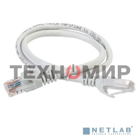 Коммутационный шнур (патч-корд), cat.5e UTP, LSZH, 10м, серый ITK