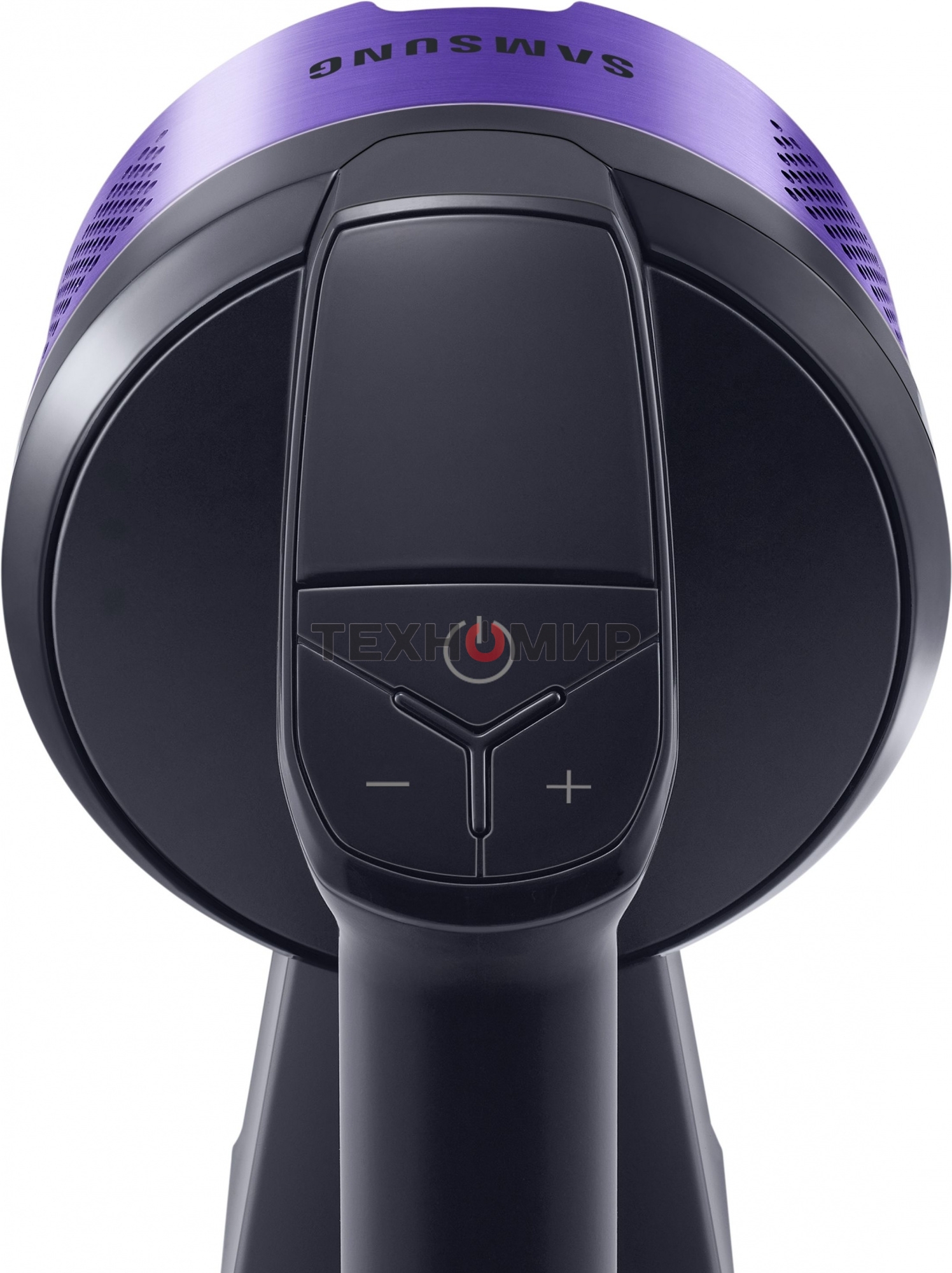 Пылесос вертикальный Samsung VS15A6031R4/EV фиолетовый/черный, питание от аккумулятора, 150 Вт, уборка сухая, пылесборник 0.8 л, работа от АКБ max 40 мин.