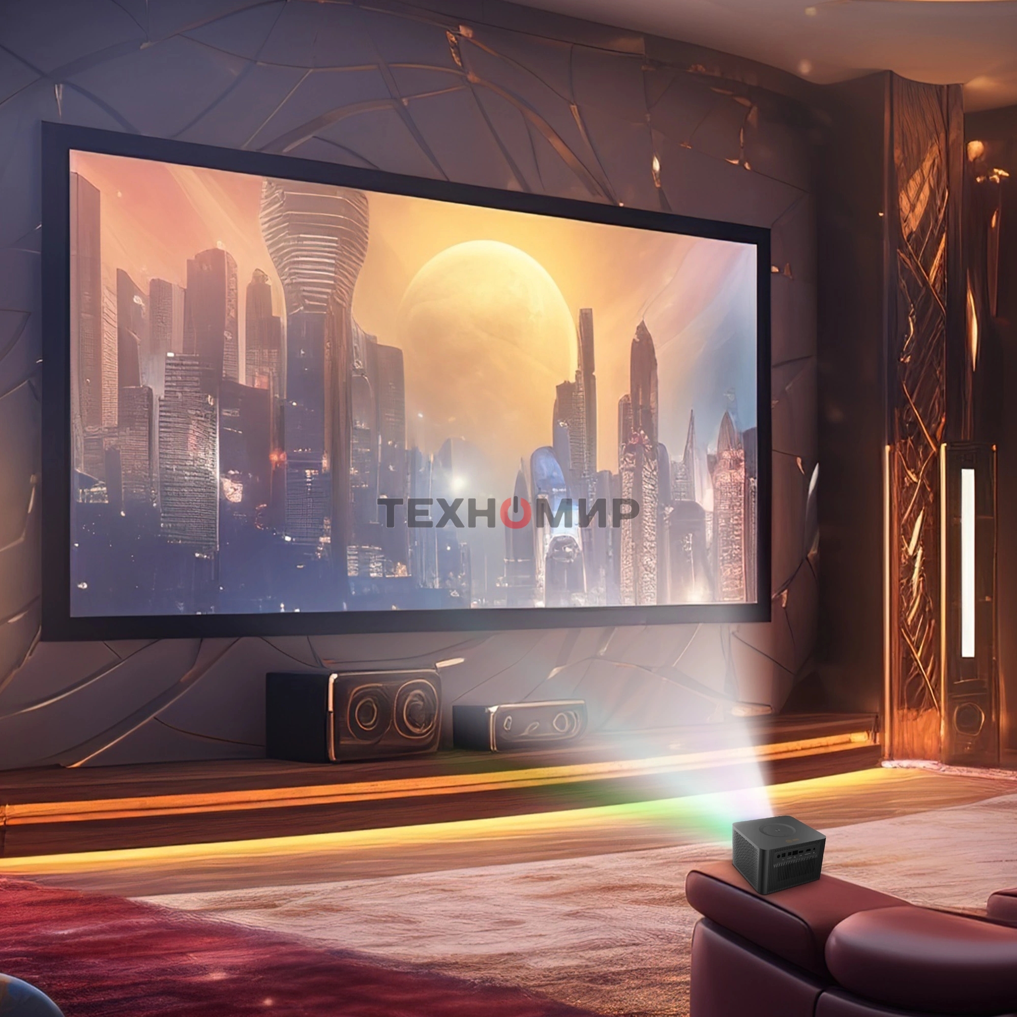 Проектор Cactus CS-M1.SG DLP 9600Lm (1920x1080) 200000:1 ресурс лампы:20000часов 1xUSB typeA 1xHDMI 1.9кг