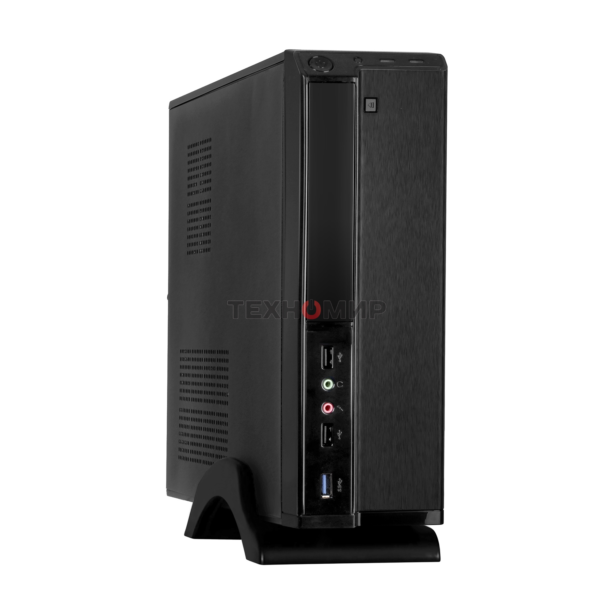 Компьютерный корпус Desktop ExeGate EX288781RUS MI-207U-350W-8 (miniITX/mATX, БП M350 с вент. 8см, 1*USB+1*USB 3.0, аудио, черный)
