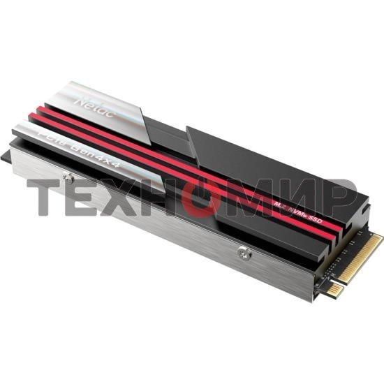 Накопитель SSD Netac NV7000, 2Tb, M.2 2280, PCIe 4.0 x4, NVMe, R/W 7200/6800, с радиатором