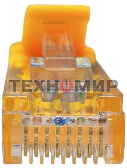 Патч-корд Suprlan 10-0162 UTP RJ-45 вил.-вилка RJ-45 cat.5e 1м желтый LSZH 24AWG