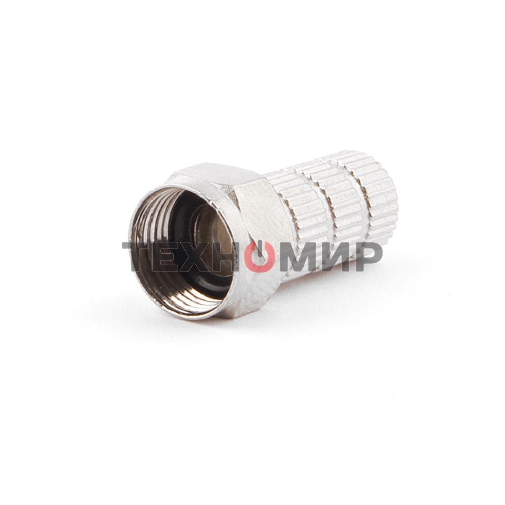 Коннектор Cablexpert F SPL6-02, для кабеля RG6, 5шт, с уплот. рез. кольцом