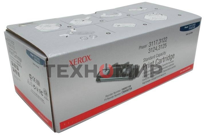 Картридж лазерный Xerox 106R01159 черный для Phaser 3117/3122/3124/3125 3000 стр.(channels)