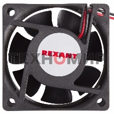 Вентилятор для корпуса Rexant RX 6025MS 12VDC черный, 60 мм, 3500 об/мин, 25 дБ, 2 pin