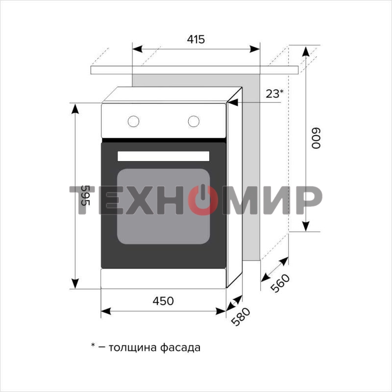 Духовой шкаф LEX EDM 4570 BL