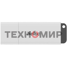 Флешка USB Netac U185 128 Gb NT03U185N-128G-30WH, USB 3.0, с колпачком, пластиковая белая