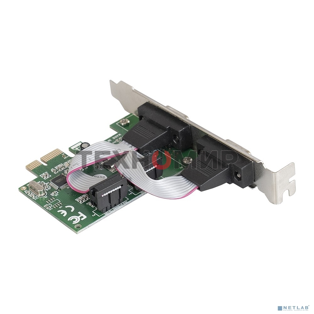 Контроллер ExeGate EXE-307 PCI-E, 2*COM port (OEM)