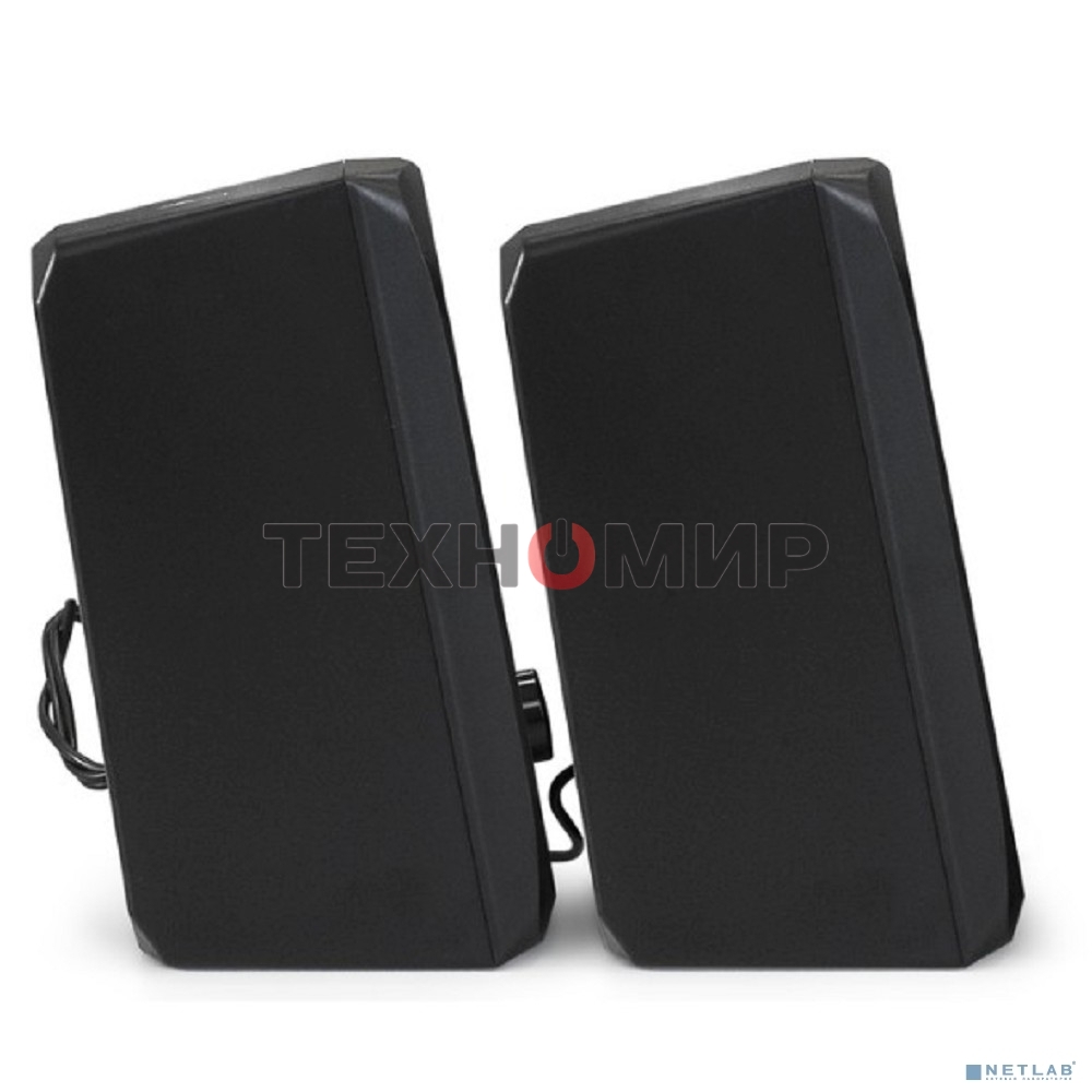 Акустическая система 2.0 ExeGate EX289686RUS Accord 220 (питание USB, 2х3Вт (6Вт RMS), 60-20000Гц, черный, RGb подсветка)