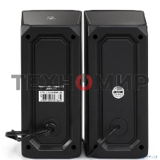 Акустическая система 2.0 ExeGate EX289686RUS Accord 220 (питание USB, 2х3Вт (6Вт RMS), 60-20000Гц, черный, RGb подсветка)