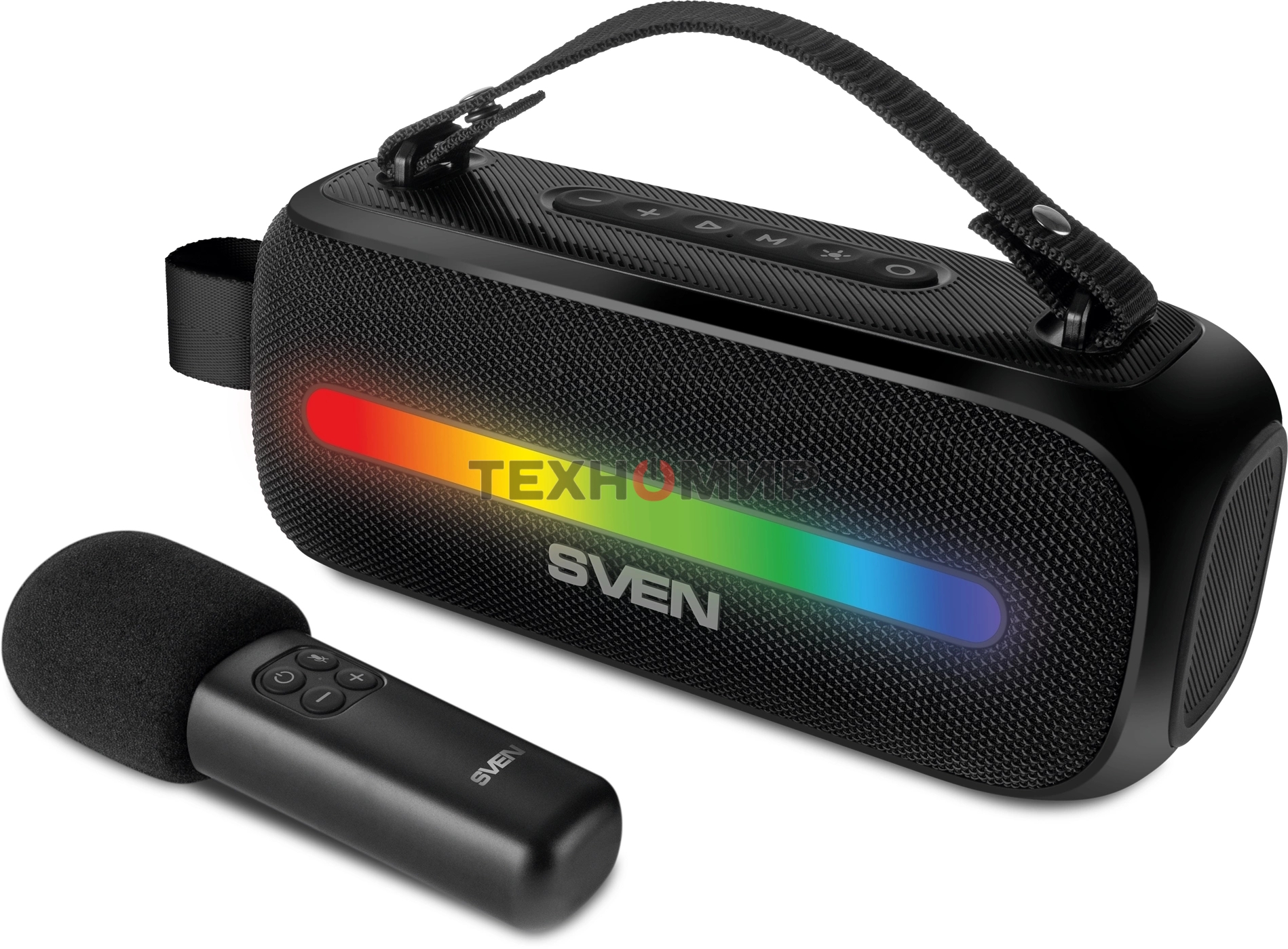 Колонка портативная Sven PS-255 черный 12W 1.0 BT 3600mAh (SV-022563)