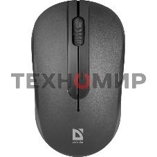 Мышь беспроводная Defender Hit MM-495 черный, 1600 dpi, радиоканал, USB, кнопки - 3