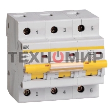 Авт. выкл. IEK MVA40-3-063-D ВА47-100 3Р 63А 10кА х-ка D IEK