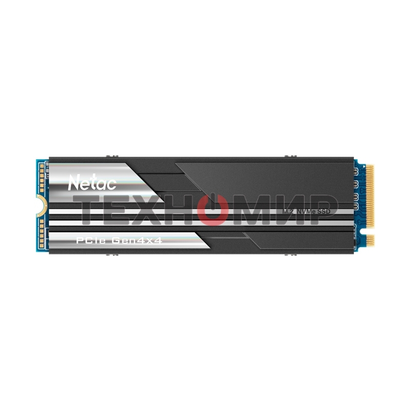 Накопитель SSD Netac NV5000, 500Gb, M.2 2280, PCIe 4.0 x4, NVMe, R/W 5000/2500, с радиатором