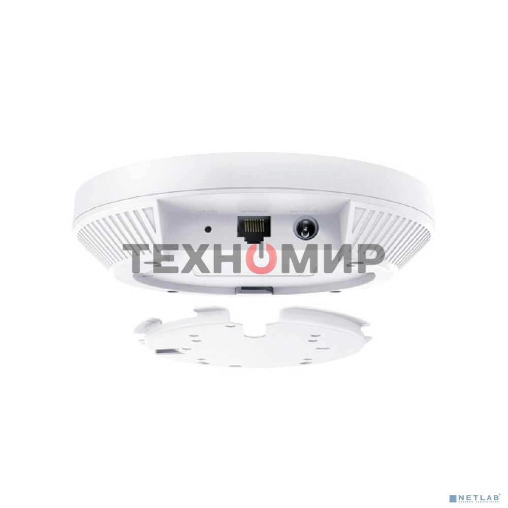 Потолочная точка доступа TP-Link EAP653 AX3000 Ceiling Mount Dual-Band Wi-Fi 6 Access Point, 1 1Gbps RJ45 Port, 574Mbps at2.4 GHz + 2402 Mbps at 5 GHz, 802.3at POE, 2 Internal Antennas