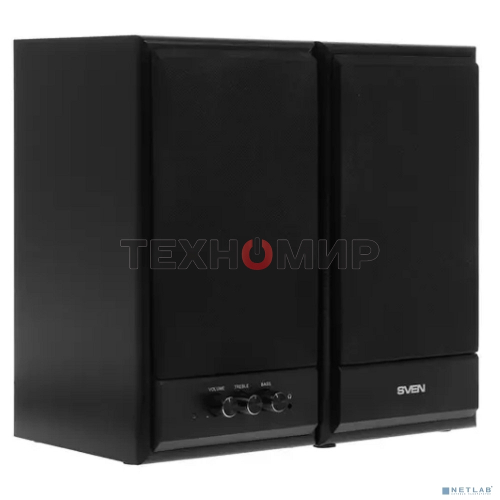 Акустическая система Sven SPS-702 2.0 черный 40Вт