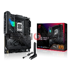 Материнская плата ASUS ROG STRIX X870-F GAMING WIFI, AM5, AMD X870, 4xDDR5, 2xSATA, 4xM.2, 1xPCI-E 5.0 x16, 1xPCI-E 4.0 x4, 1xHDMI, 1xDP, 2xUSB-C USB4, 1xUSB-C 10Gbps, 5xUSB-A 10Gbps, 4xUSB-A 5Gbps, 1x 2.5Gb LAN, 2x3.5 мм, 7.1, ATX