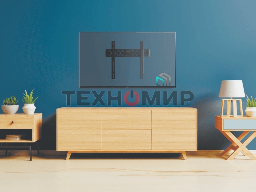 Кронштейн ONKRON FM5/32-55'' макс 400x400 наклон 0º от стены: 29мм макс вес 56,8кг